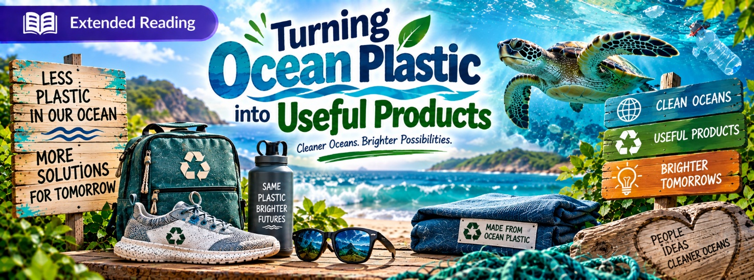 Turning Ocean Plastic into Useful Products - Extended Reading